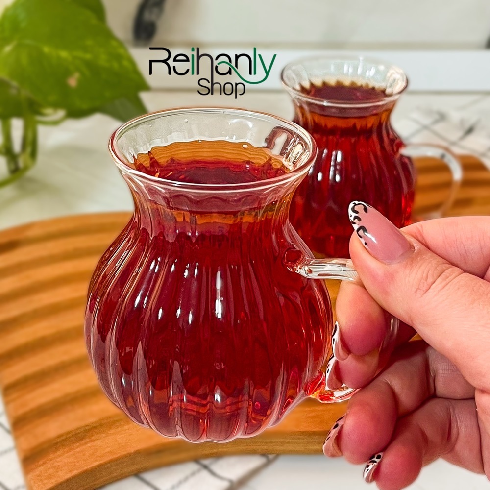 ست 6 عددی استکان پیرکس وارداتی مدل نیدا